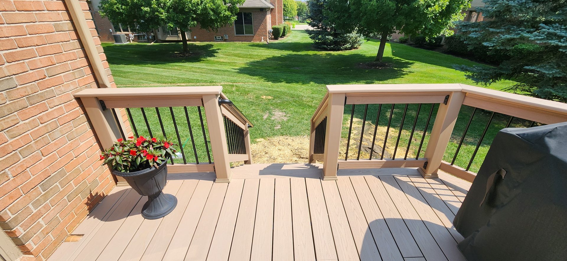 Railing and deck detail
