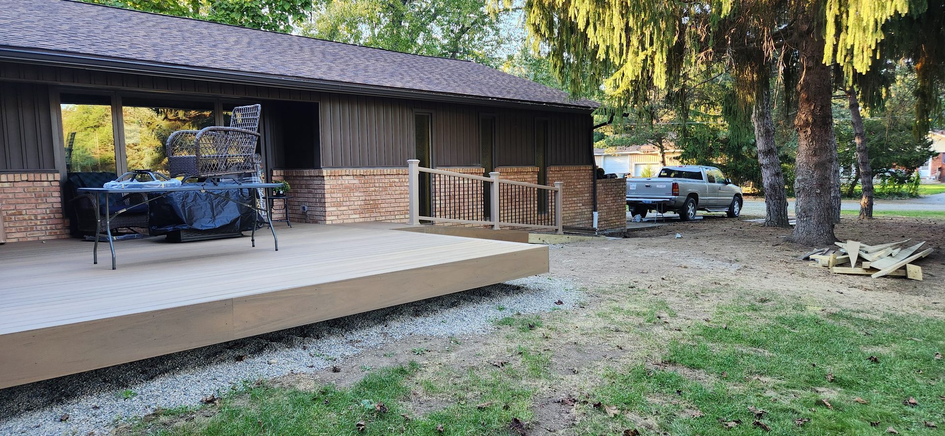 Composite deck perspective